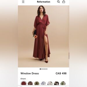 Reformation Winslow maxi dress